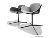 Fauteuils visiteurs Coccola tissu