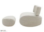 Fauteuil et repose-pieds Apollo