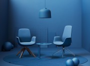 Fauteuil d'attente ElliePro pietement bois ou metal