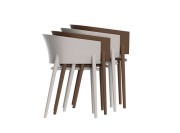 Fauteuils en polypropylène empilables Africa par Vondom