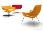 Fauteuils Hitch Mylius dossier haut et dossier bas