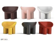 Fauteuils Roly Poly en polyéthylène, diponible en 6 couleurs