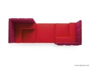 Eléments modulaires Kuadra Top rouge
