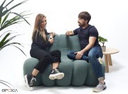 Fauteuil lounge Emeki 2 places