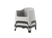 Fauteuils lounge empilables Solid