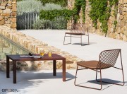 Fauteuils lounge Riviera avec coussin d'assise