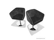 Fauteuils d'attente Mamy tissu piètement central