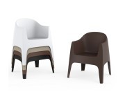 Fauteuils de tables empilables collection Solid 
