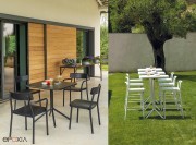 Tables carrées de jardin collection Grâce
