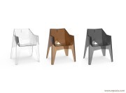 Fauteuils translucides Voxel 
