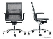 Fauteuils de travail Una Plus résille graphite avec soutien lombaire