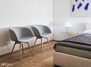 Fauteuils visiteur Sonny pieds bois
