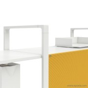 Fond en tôle perforé jaune