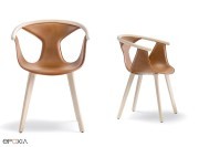 Fauteuil design Fox en version cuir
