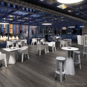Ensemble FROZEN table et tabouret de bar