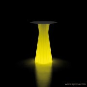 FROZEN table haute lumineuse outdoor jaune