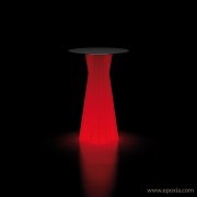 FROZEN table haute lumineuse outdoor rouge