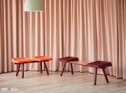 Exemple de configuration de galettes Slim sur bancs droits 2 et 3 places