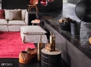 Guéridon Black large en bambou
