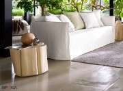 Table basse Brick en rondin de bois