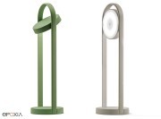 Lampe design  coloris vert et gris