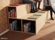 Gradins ouverts latéralement pour déco ou livres