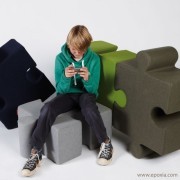 Pouf acoustique Puzzle Buzzispace