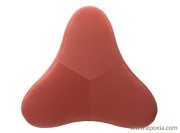 Grand pouf rose Chat, 3 places