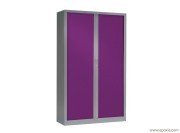 Grande armoire à rideaux Generic + fun, prune