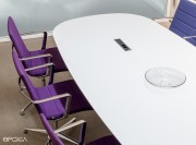 Détail plateau tonneau HPL full white