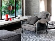 Fauteuil avec coussin, collection Gray