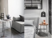 Bout de canapé ou table de chevet pieds épingle LC 46