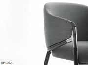 Détail chaise Hammer S piquage sellerie