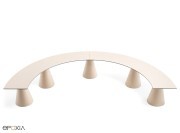 Banc Ikon module arrondi 