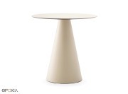 Table ronde Ikon finition sable (base et plateau)