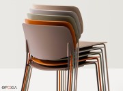 Aryn, chaise empilable par 12
