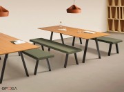 Collection de bancs tapissés Plania Bench