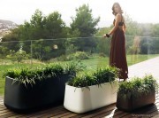 Jardinières Ulm par Vondom, version mate, auto irrigation