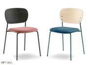 Chaises Jazz, dossiers bois, finitions au choix