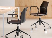 Fauteuils de réunion Kalea sur roulettes