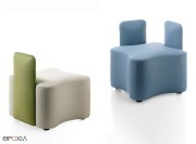 Poufs en tissu collection K2