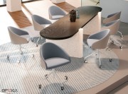 Fauteuil pivotant Kameo sur roulettes
