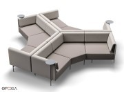 Exemple de composition avec modules d'assise Klint