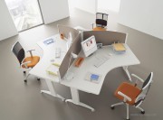 Centre d'appel avec cloisonnettes KP+ tissu
