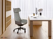 Fauteuil dossier haut capitonné Kriteria