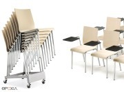Chaises de conférence empilables Kuadra