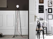 Lampadaire Model 2 structure noire, Model 3 structure noire