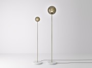 Lampadaire Grace 1, socle marbre blanc
