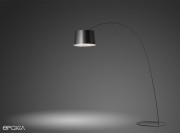 Lampadaire gris Twiggy par Foscarini