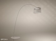 Lampadaire Twiggy Grid blanc par Foscarini